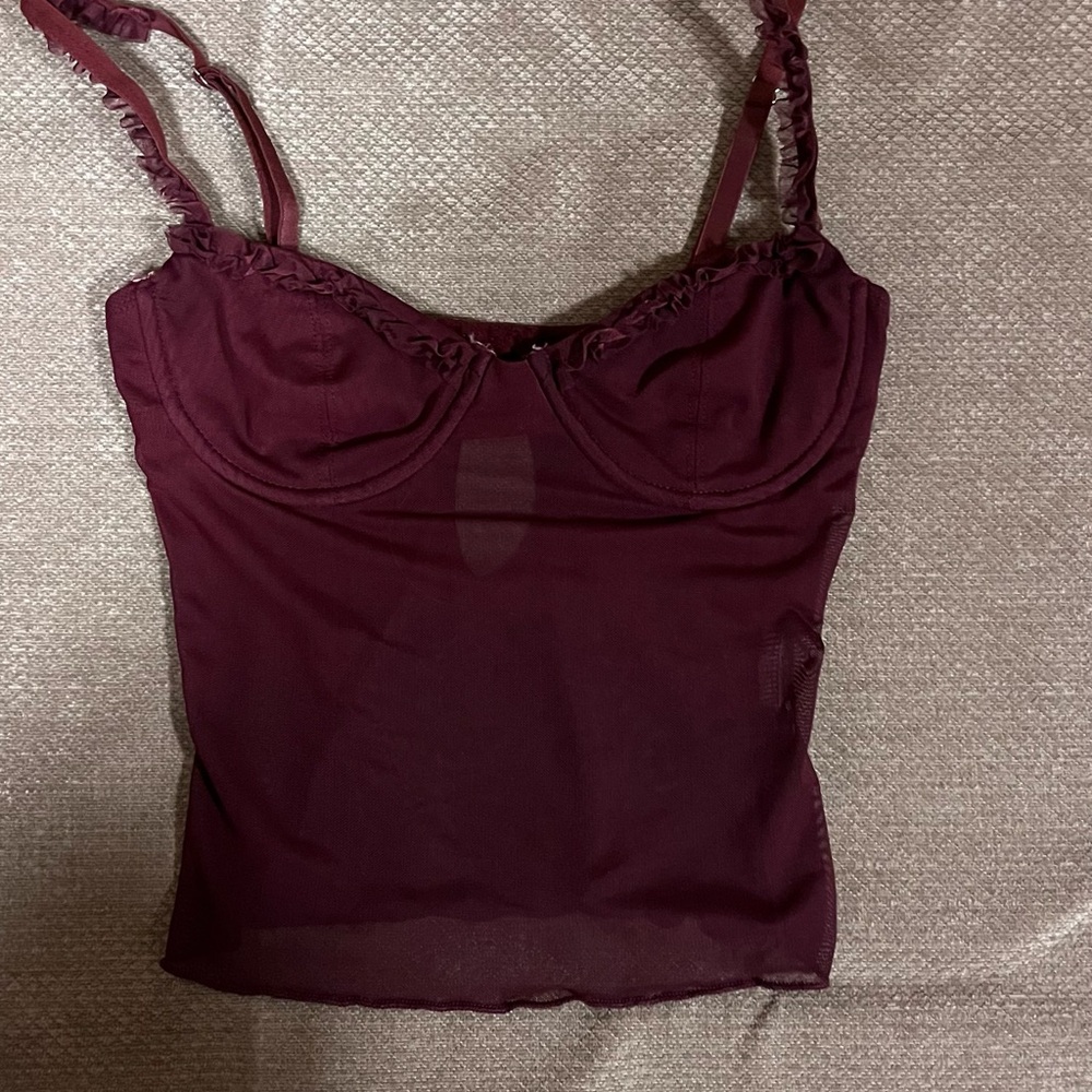 Edikted Burgundy Camisole Top